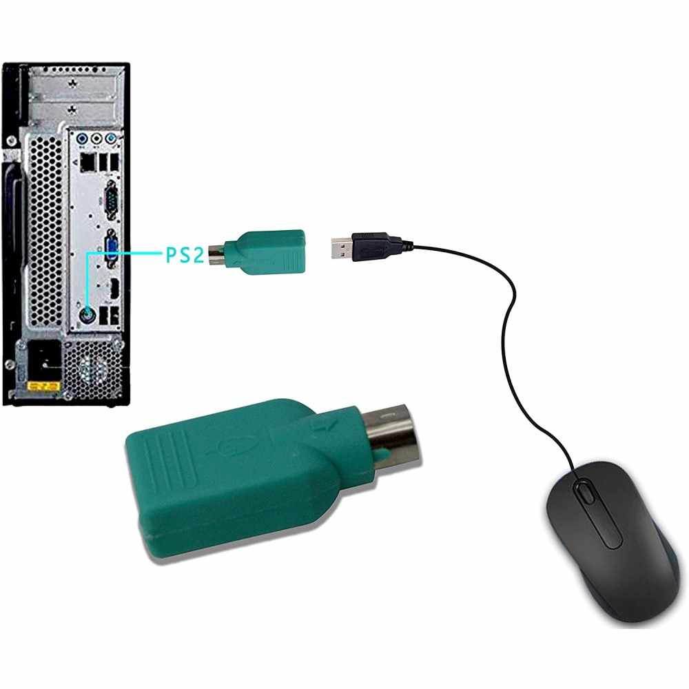 Adaptador USB a PS2 para raton Verde - imagen 6