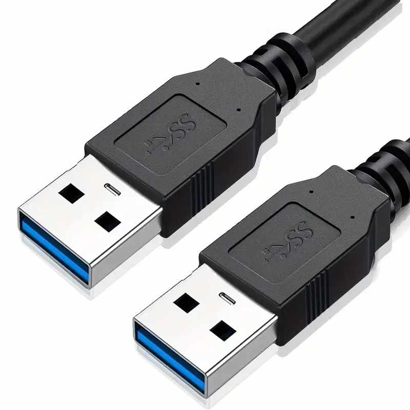Cable USB 3.0 tipo A macho - macho 1.8 Metros Negro - imagen 2
