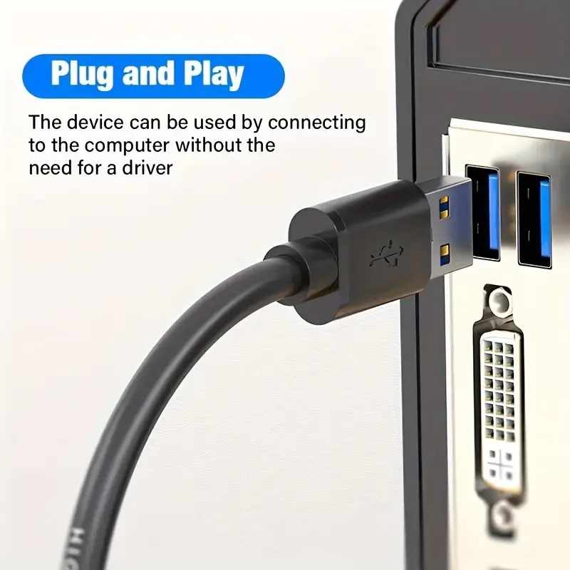 Cable USB 3.0 tipo A macho - macho 1.8 Metros Negro - imagen 5