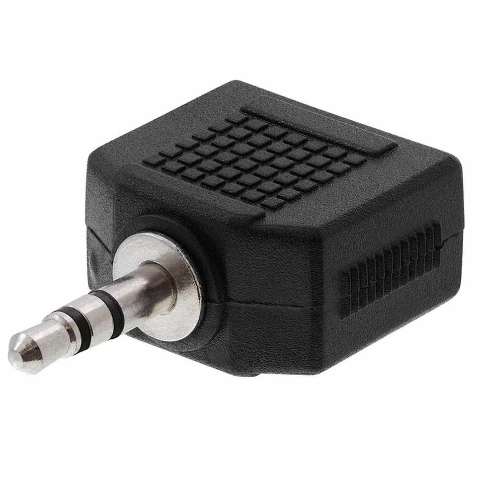 Adaptador audio Estereo 2x Jack 3.5 hembra a Jack 3.5 macho - imagen 5