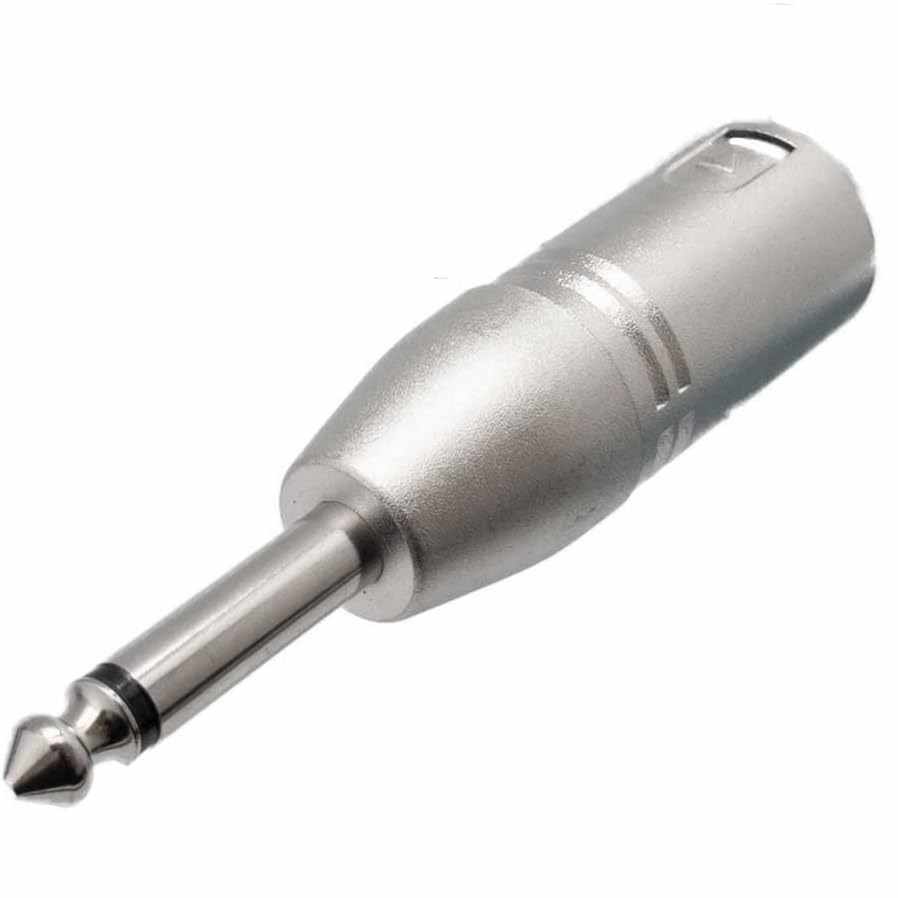 Adaptador XLR mono 3 pin macho - jack 6.35 macho - imagen 2