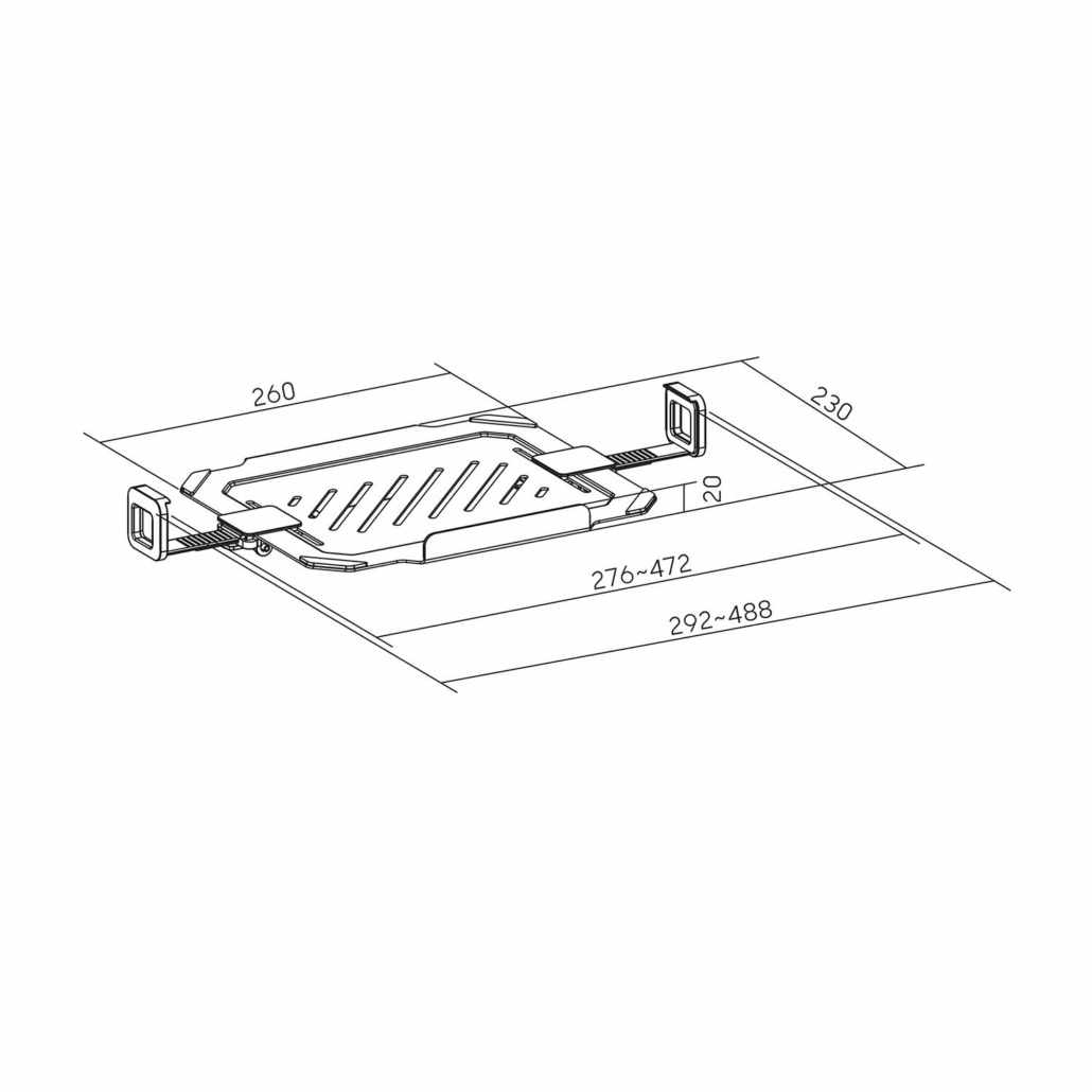 Soporte Universal para Portátil de 12-17 para mesa Negro - imagen 6