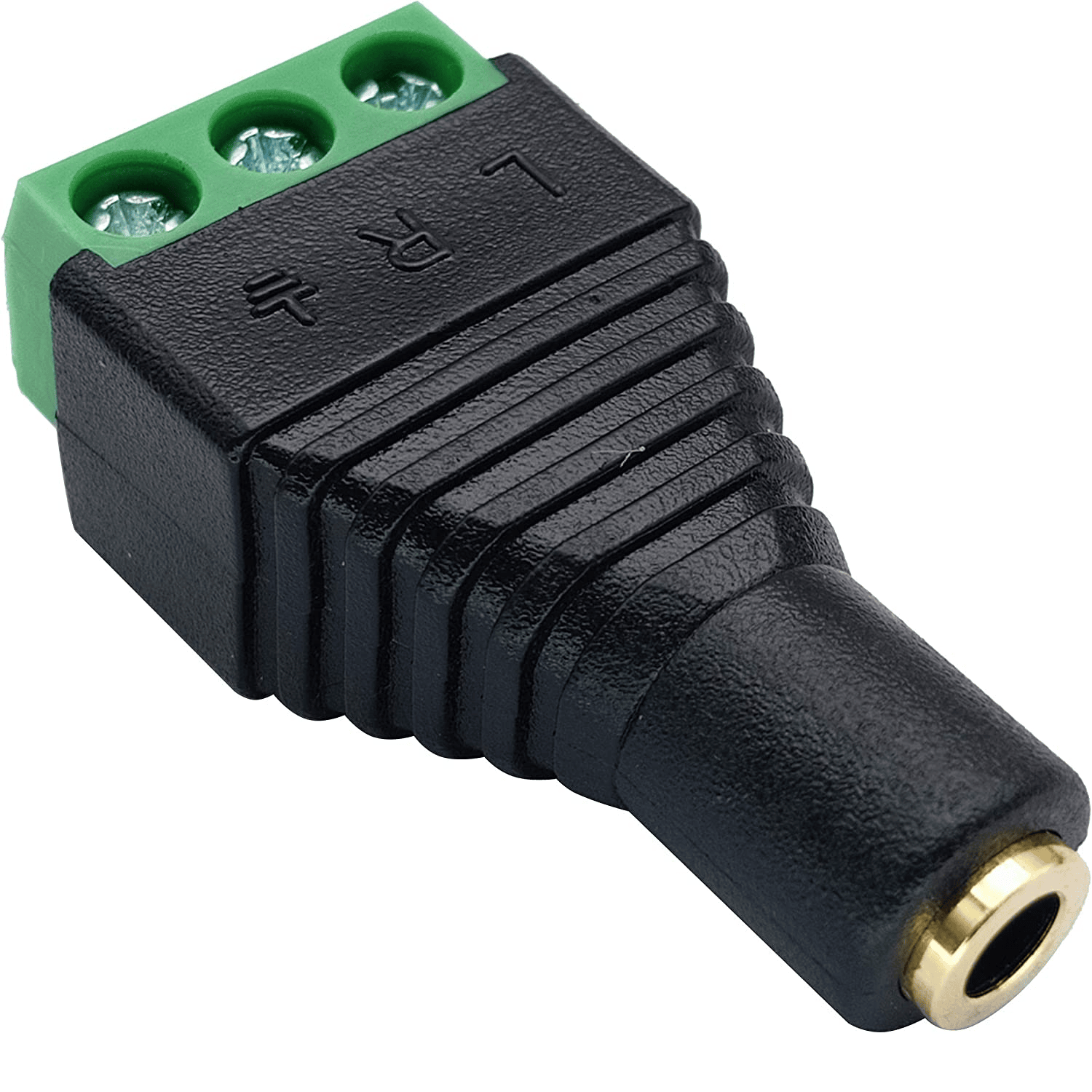 Conector Jack 3.5 mm hembra TRS terminal de tornillo 3 pin - imagen 1
