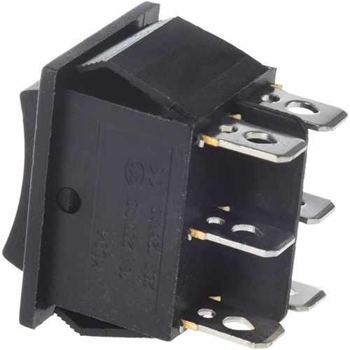 Interruptor basculante de 6 vias ON/OFF/ON Negro 16 A - imagen 4