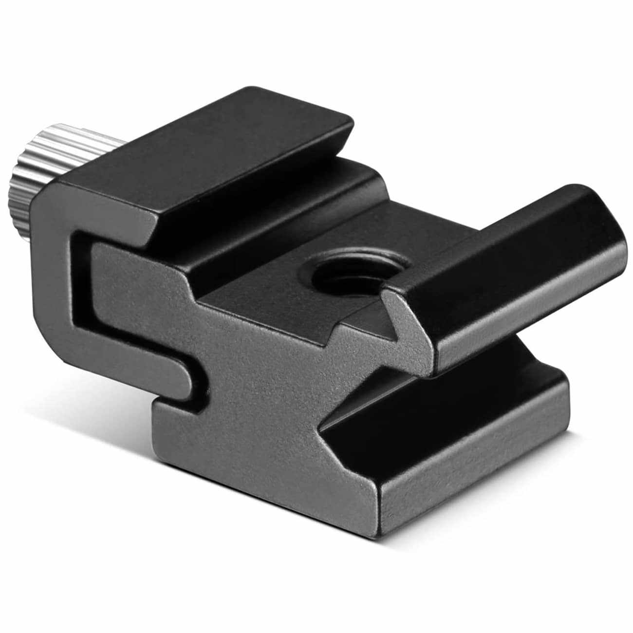 Adaptador soporte zapata flash tornillo tripde 1/4 - 20 Negro