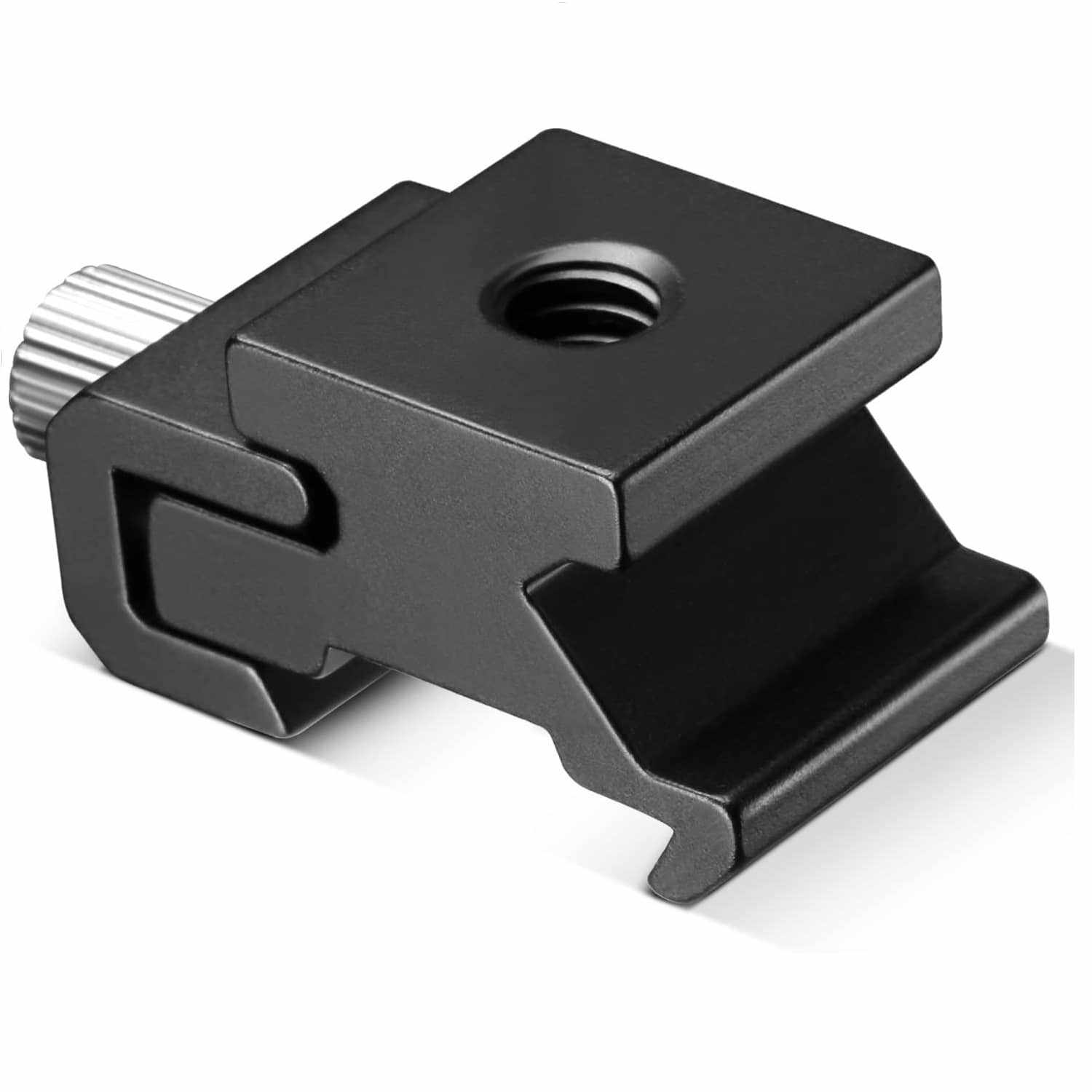 Adaptador soporte zapata flash tornillo tripde 1/4 - 20 Negro - imagen 4