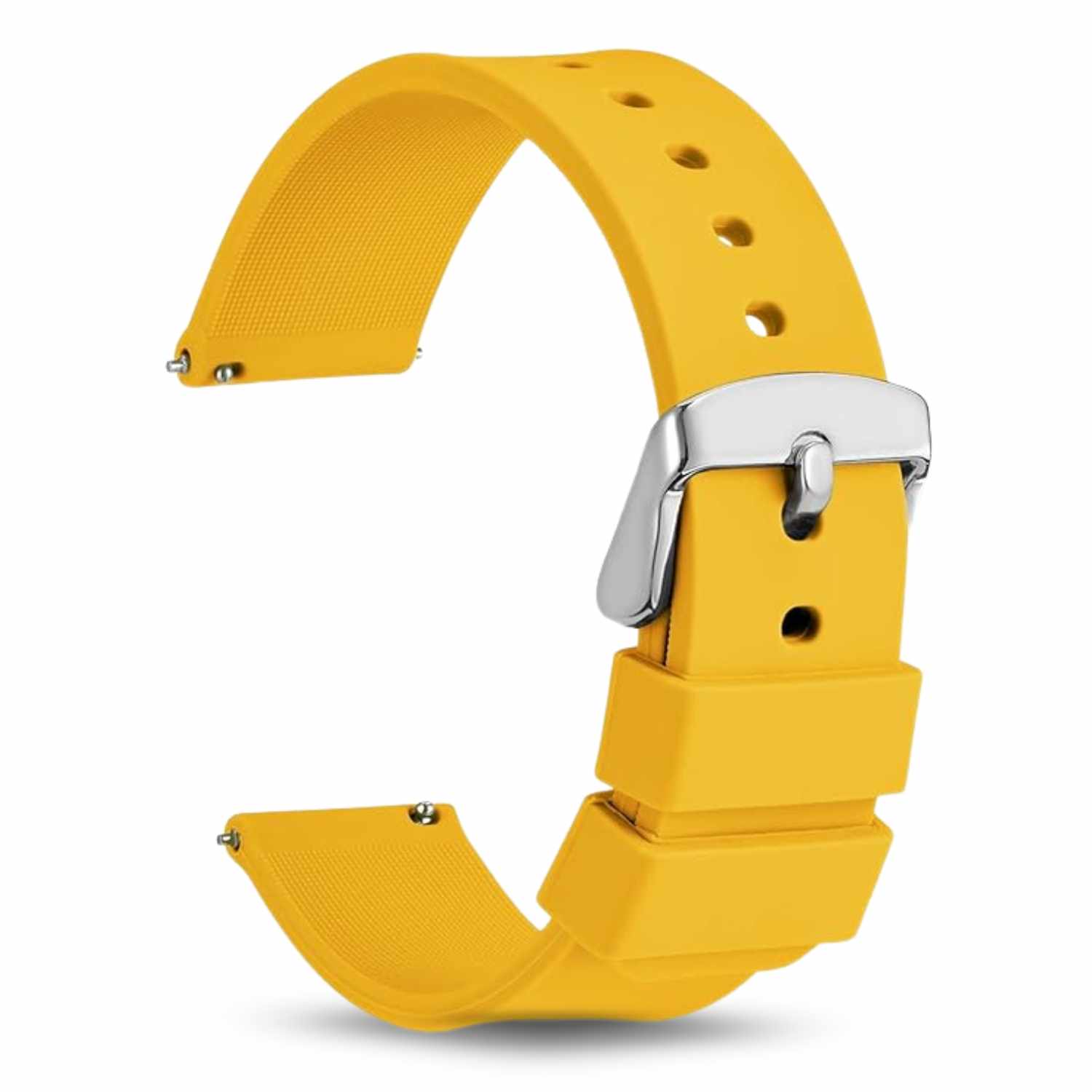 Correa reloj silicona liberacion rapida 20 mm Amarillo