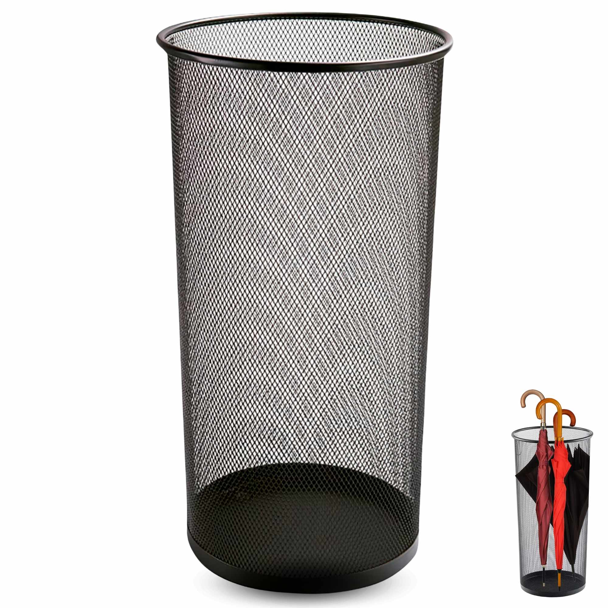 Paragüeros de Malla Metálica 50 cm Negro