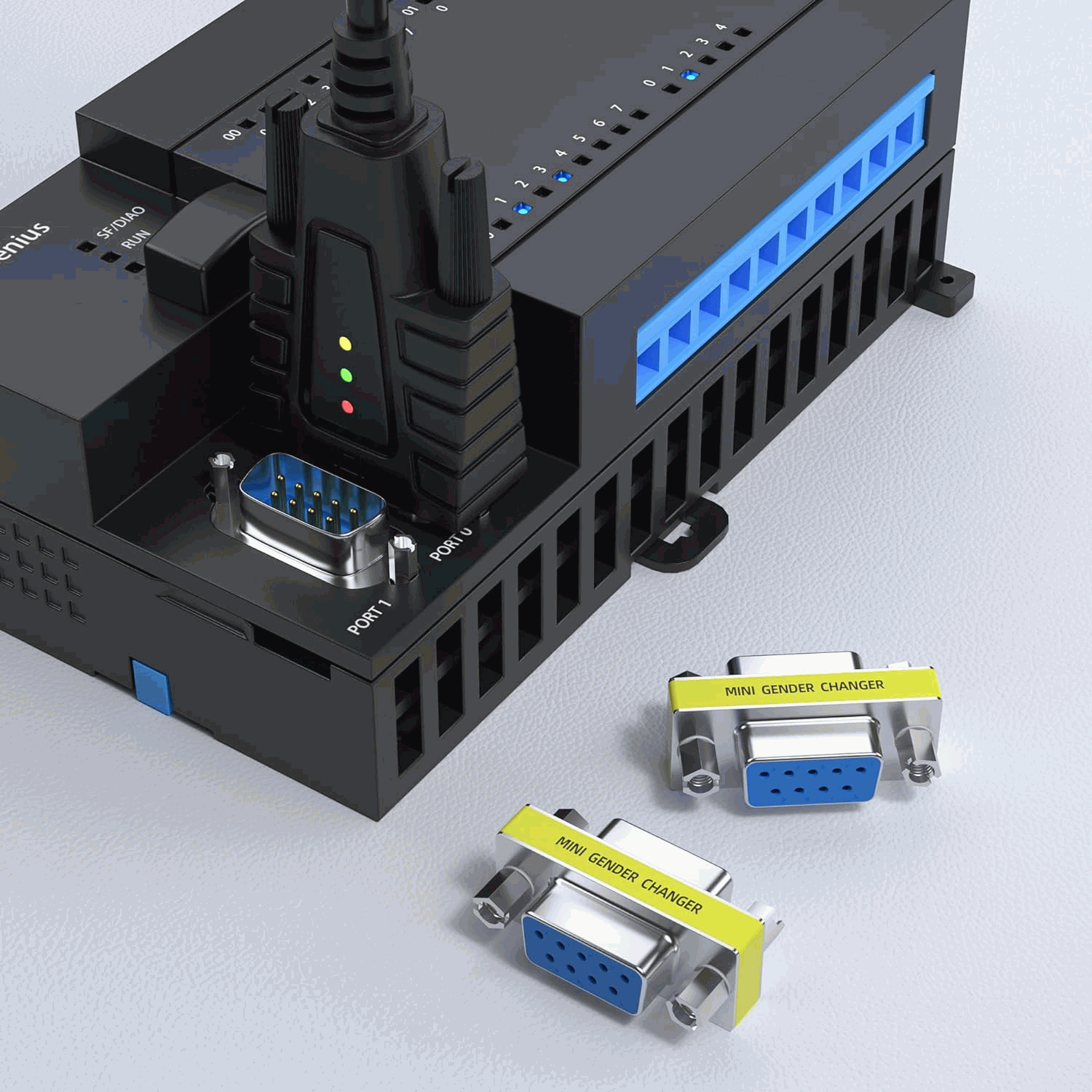 Adaptador serie RS232 DB9 hembra-hembra - imagen 2
