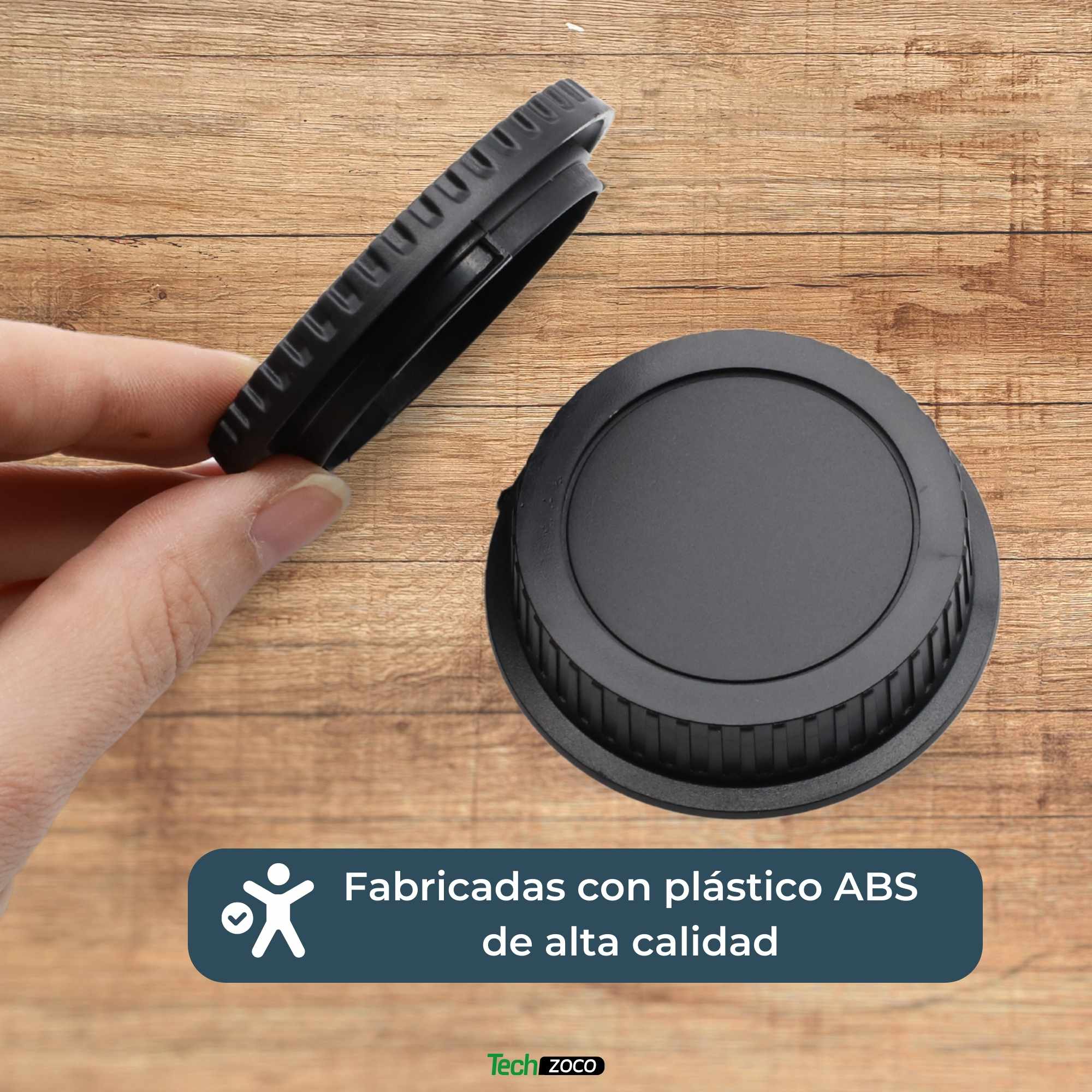 Tapa Cuerpo y Trasera de objetivo Para Canon EOS - imagen 4