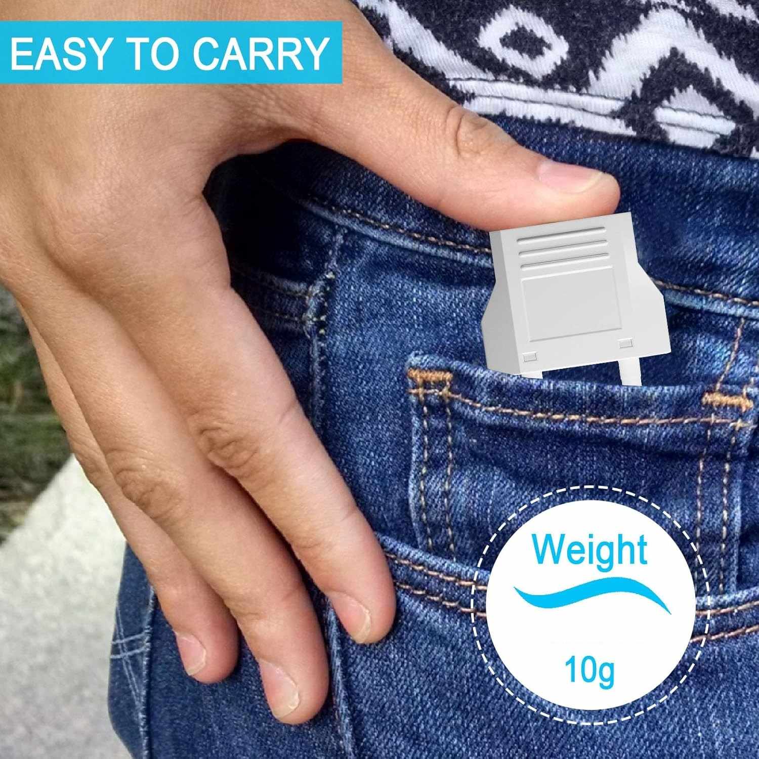 Adaptador de Enchufe de EEUU a Enchufe Europeo Blanco - imagen 4
