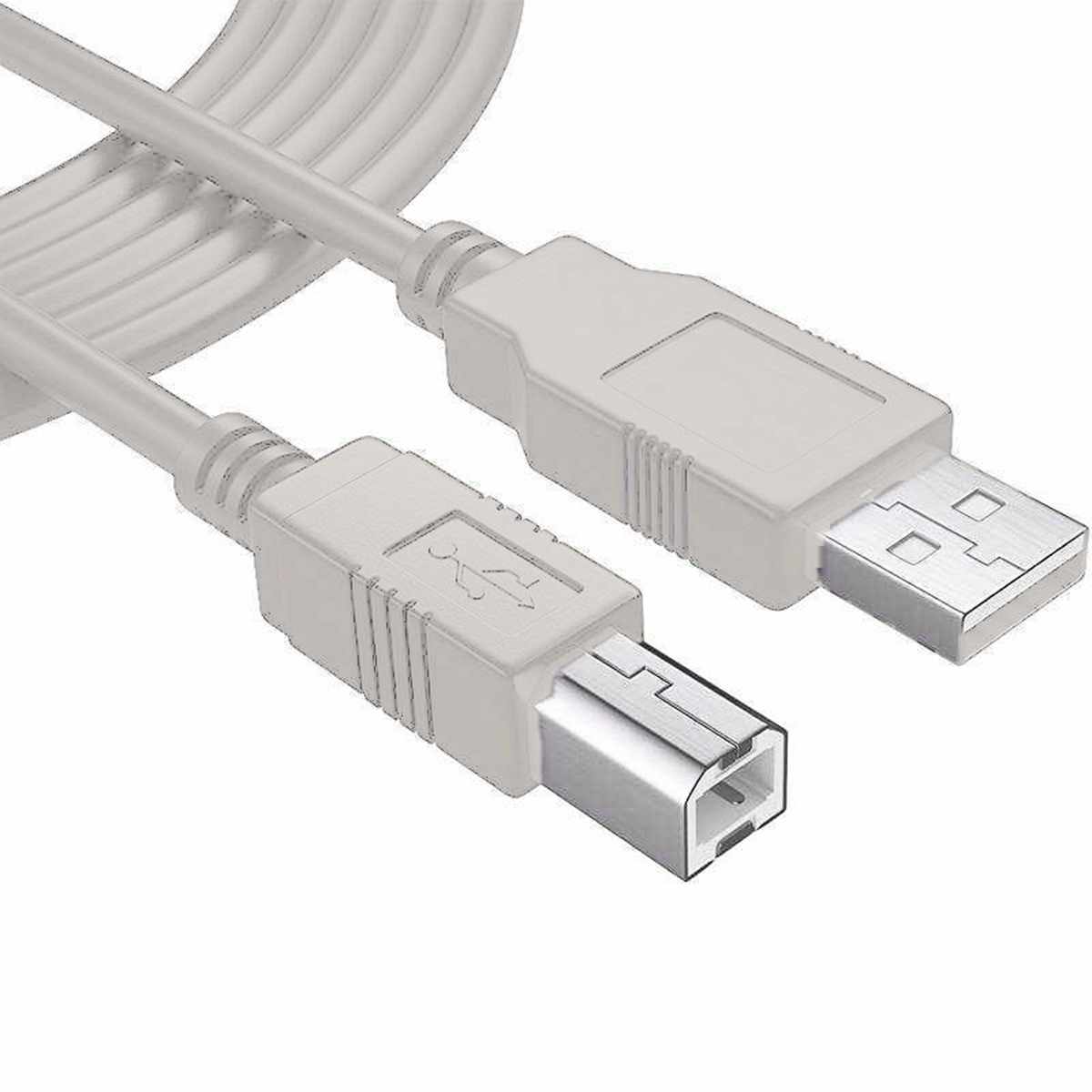 Cable USB 2.0 para impresora tipo B 1 Metro beige