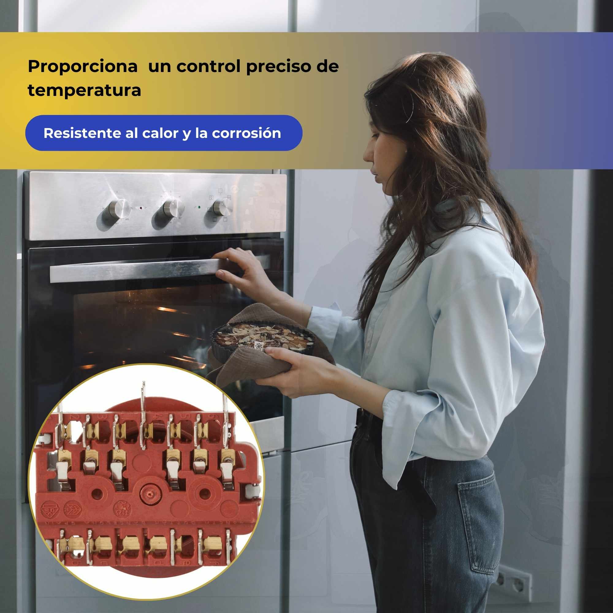 Selector Horno 8 Posiciones Compatible con Teka 995444128 - imagen 6