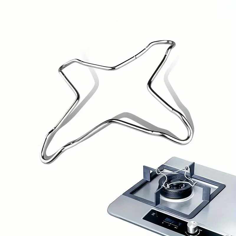 Soporte universal cocina gas acero inoxidable 130 mm Plateado - imagen 1