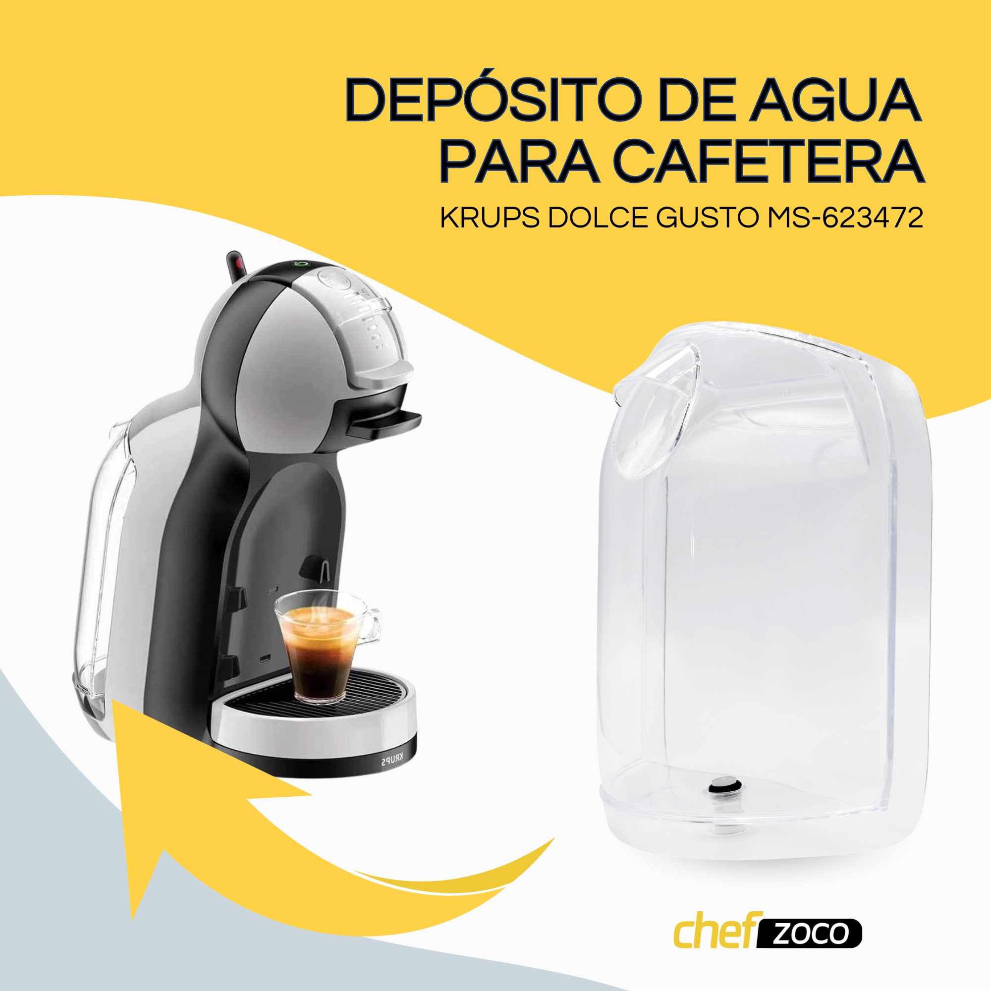 Deposito de agua para cafetera Dolce Gusto KRUPS MS-623472 - imagen 2