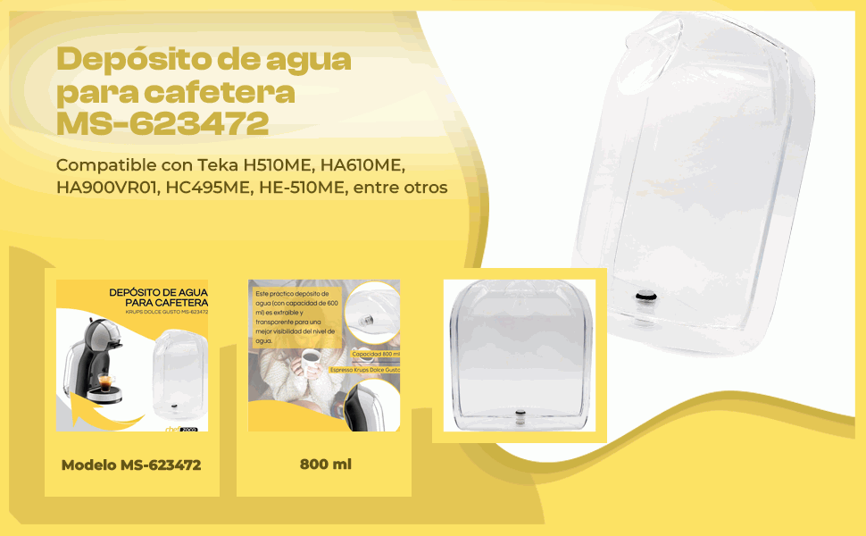 Banner - Deposito de agua para cafetera Dolce Gusto KRUPS MS-623472