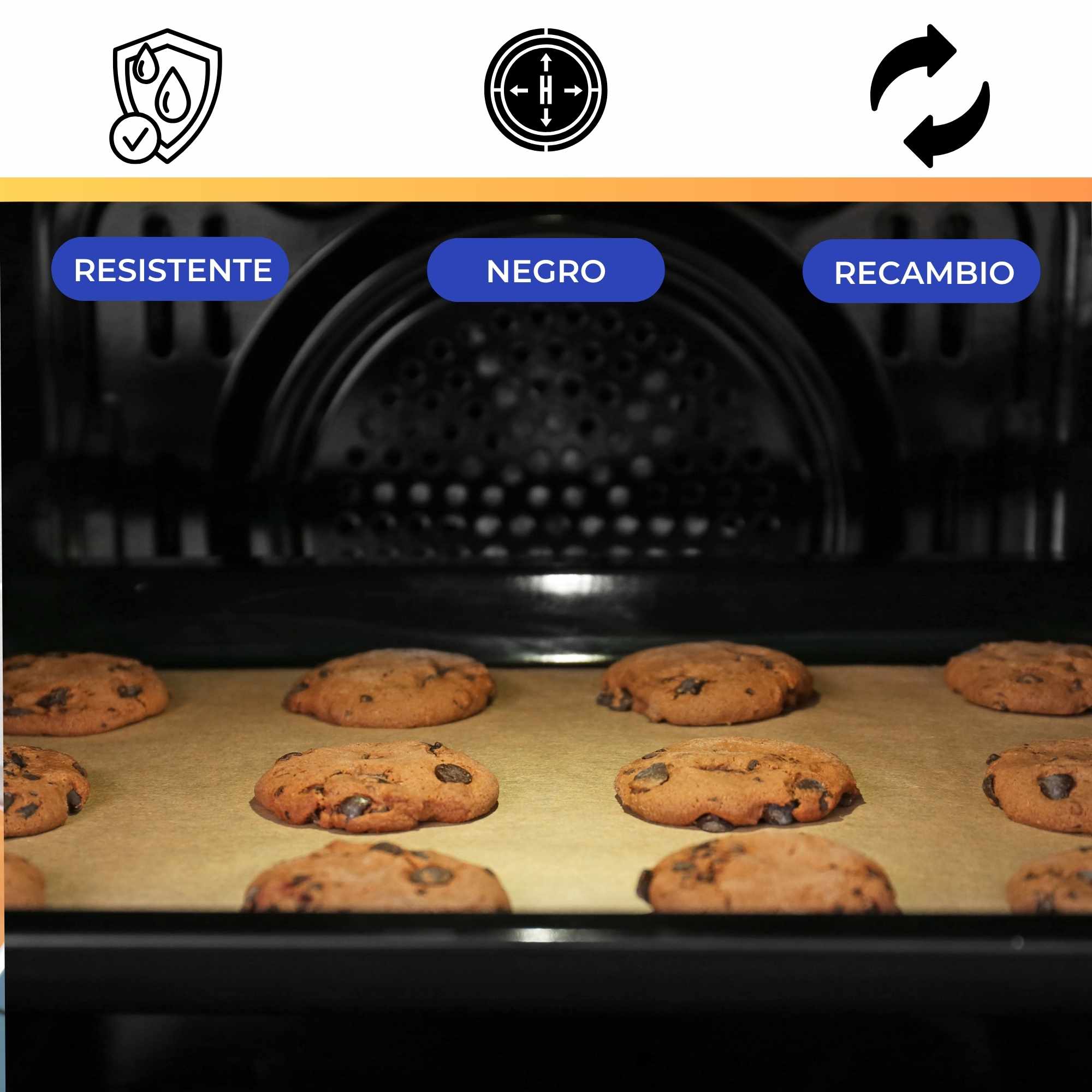 Bandeja Horno Teka 460X370 mm Negro - imagen 4