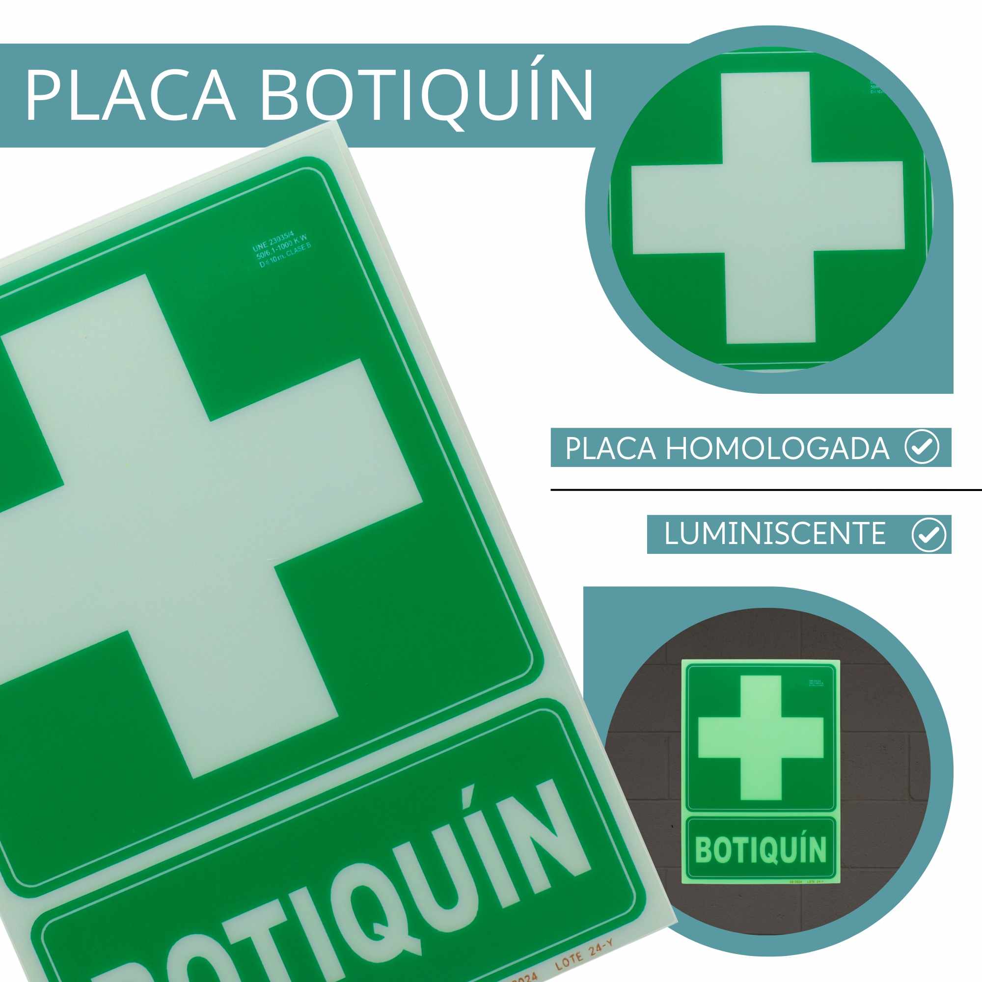 Señal Botiquin PVC 22.4 x 30cm - imagen 2