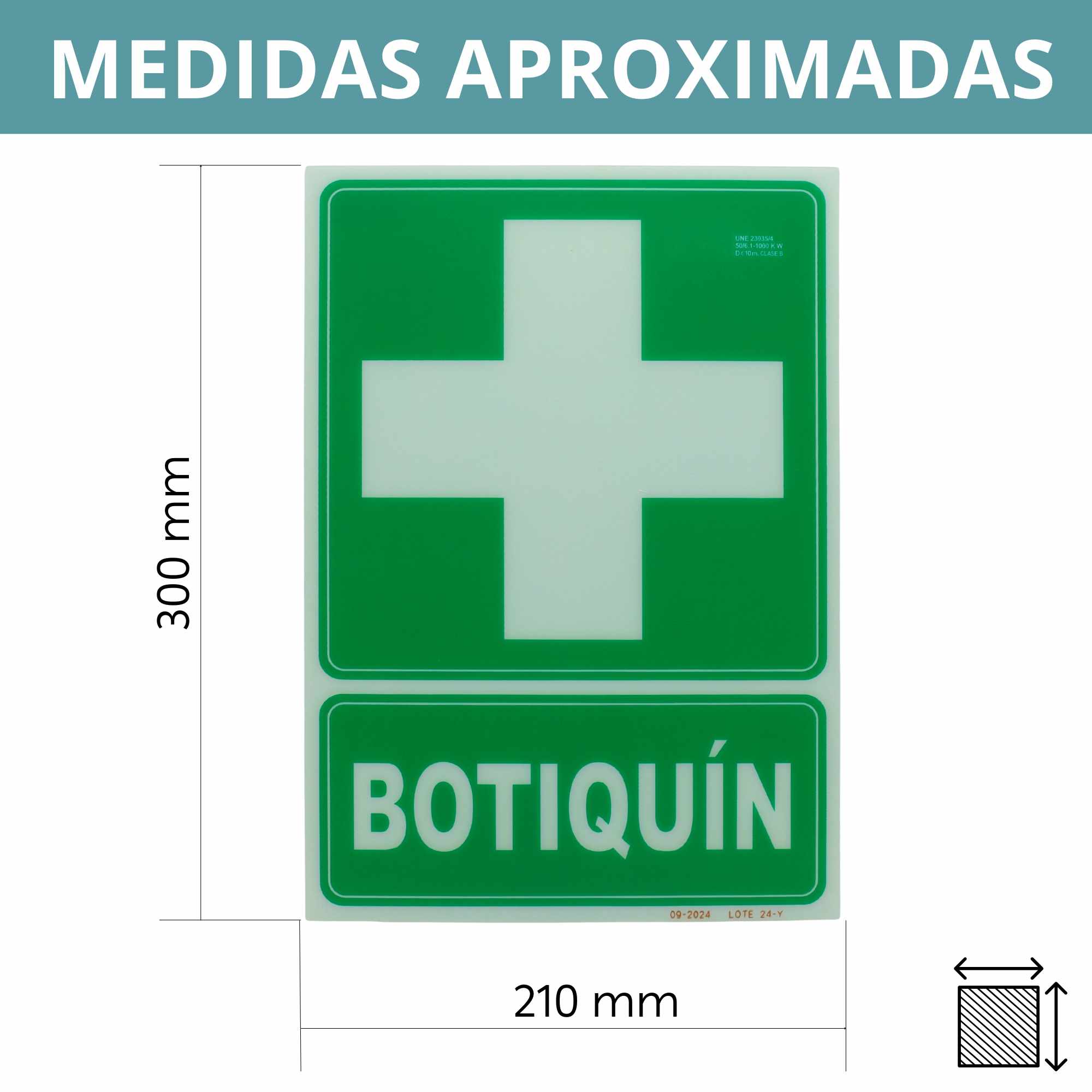 Señal Botiquin PVC 22.4 x 30cm - imagen 4