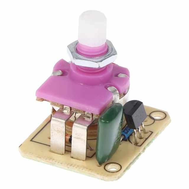 Potenciometro regulador de luz con Interruptor Negro - imagen 4