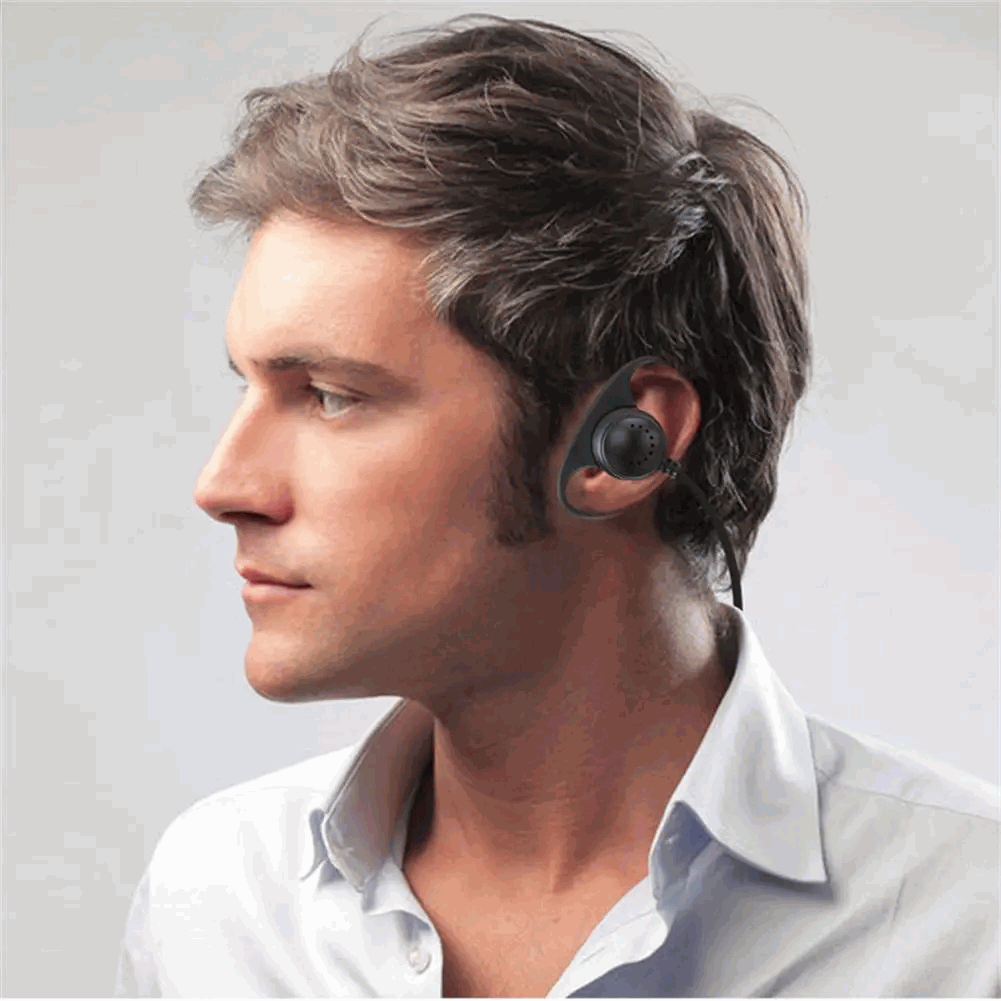 Auricular mono Audifono jack de 3.5mm de doble canal 1 M Negro - imagen 4