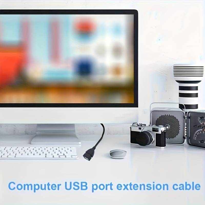 Cable alargador extensor USB 2.0 Negro 1.8 Metros - imagen 2