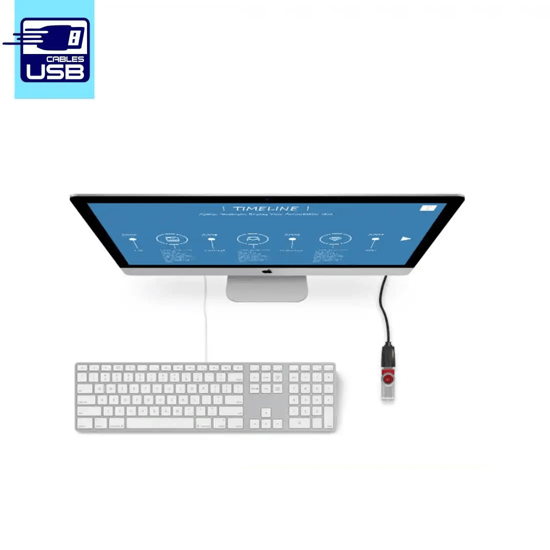 Cable alargador extensor USB 2.0 Negro 1.8 Metros - imagen 6