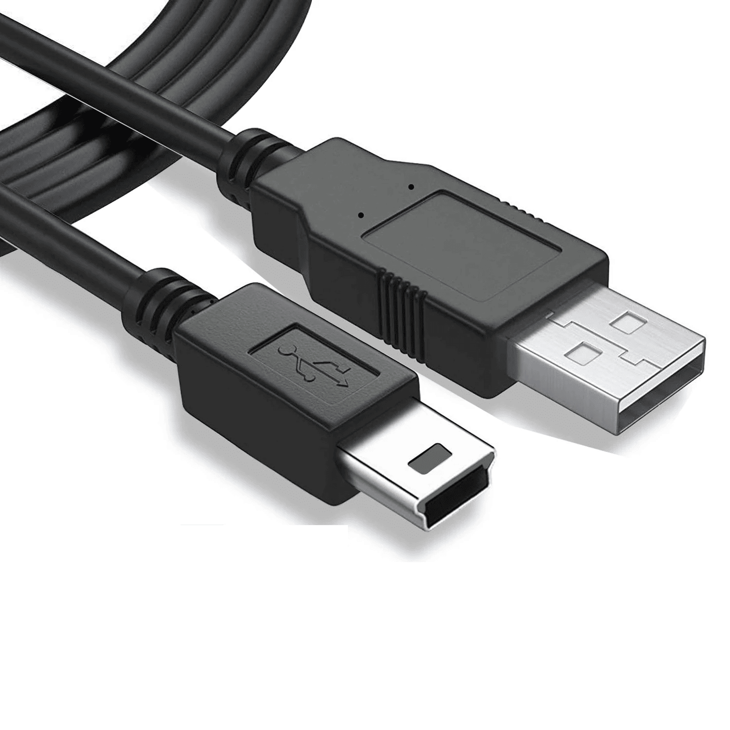 Cable Mini USB carga y sincronizacion 50 cm Negro - imagen 1