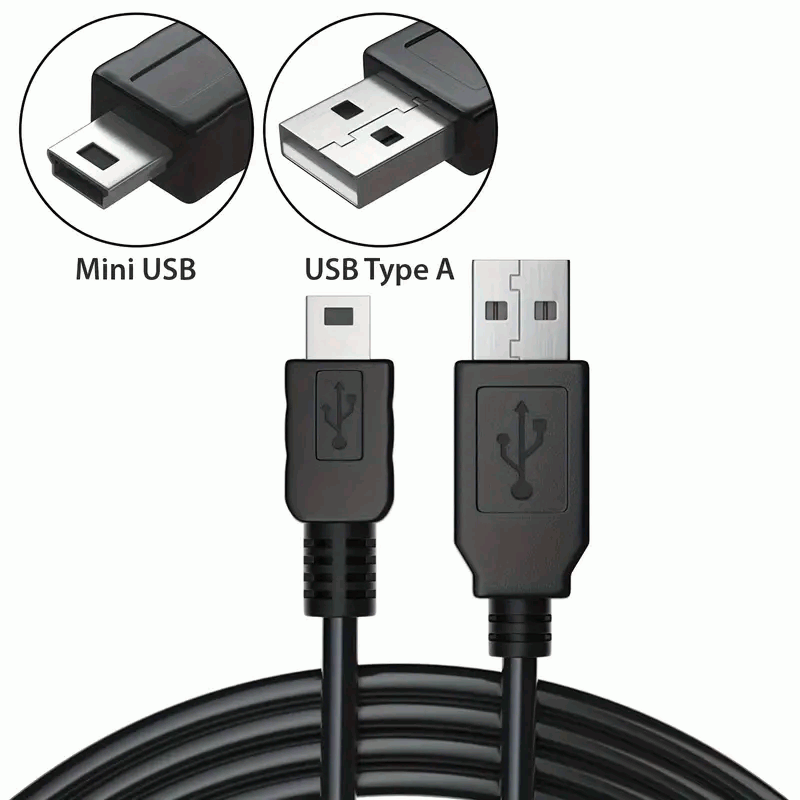 Cable Mini USB carga y sincronizacion 50 cm Negro - imagen 5
