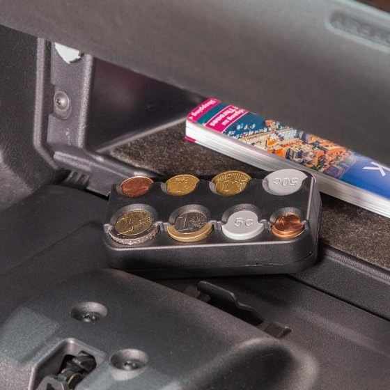 Portamonedas Compacto con clasificador de 8 monedas Negro - imagen 4