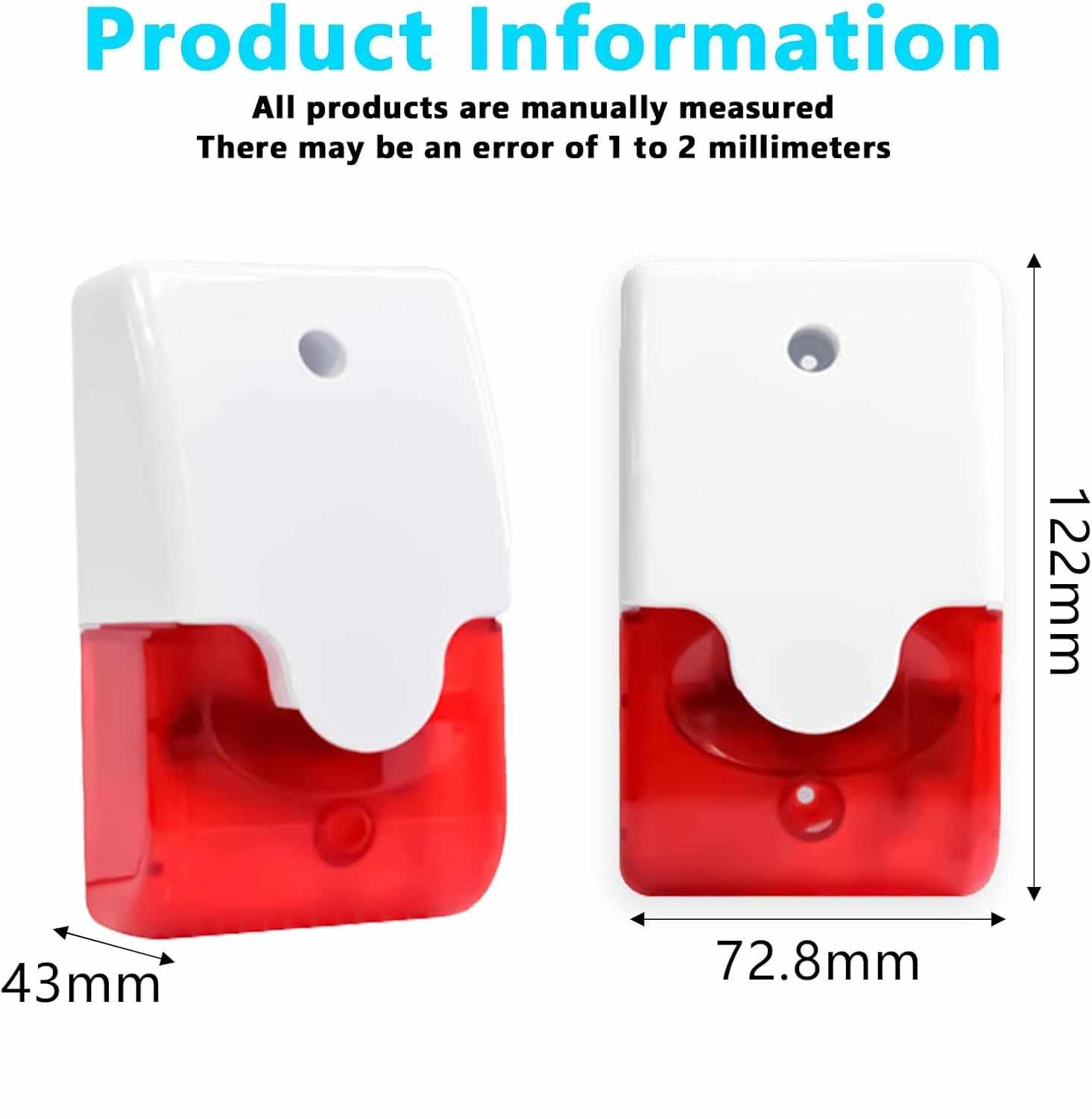 Alarma de sonido y luz Estroboscópica intermitente 24V - imagen 3