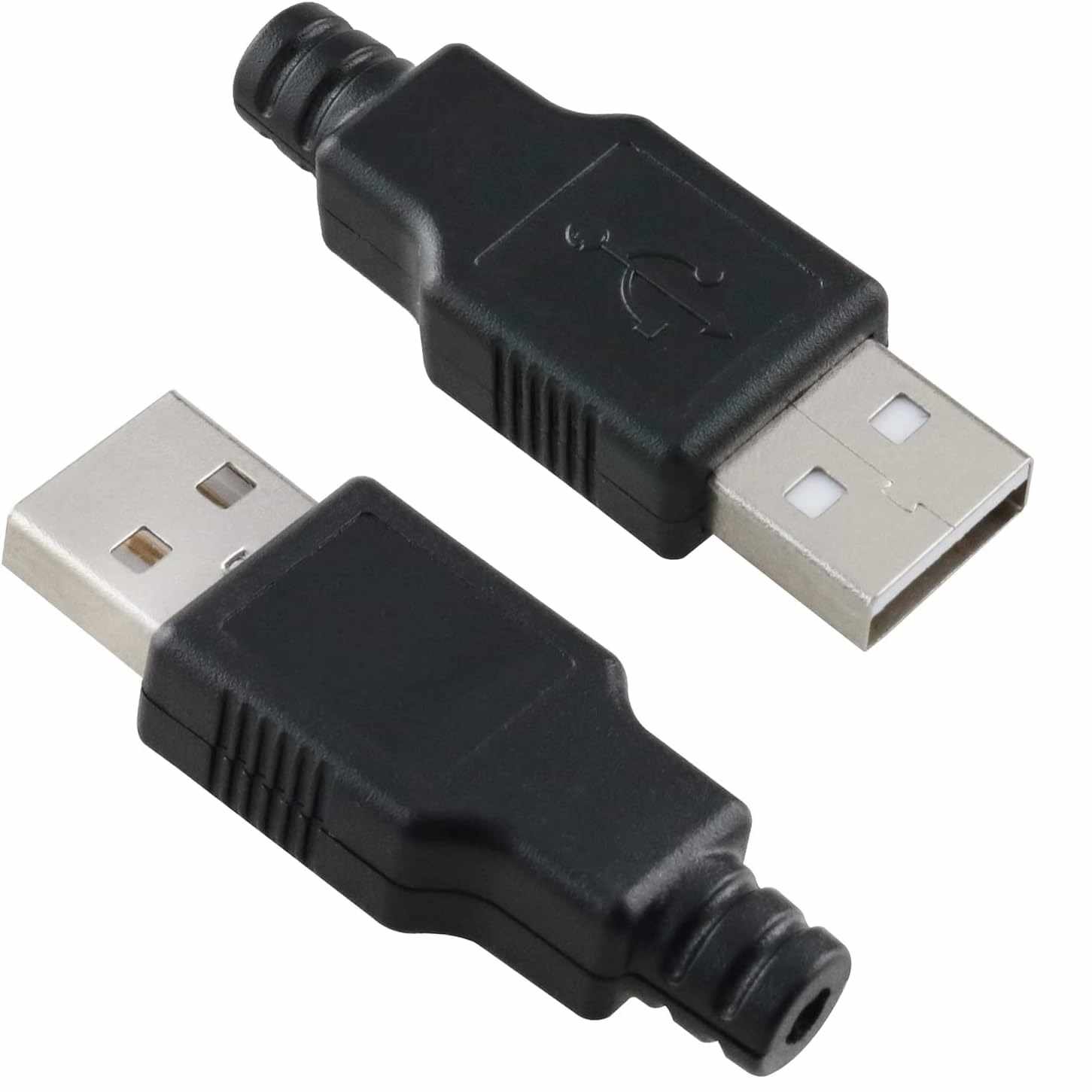 Conector USB tipo A macho soldadura 4 pin Negro - imagen 4