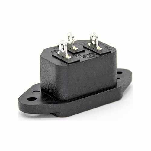 Conector de alimentacion C14 AC macho Negro 10 A - imagen 4