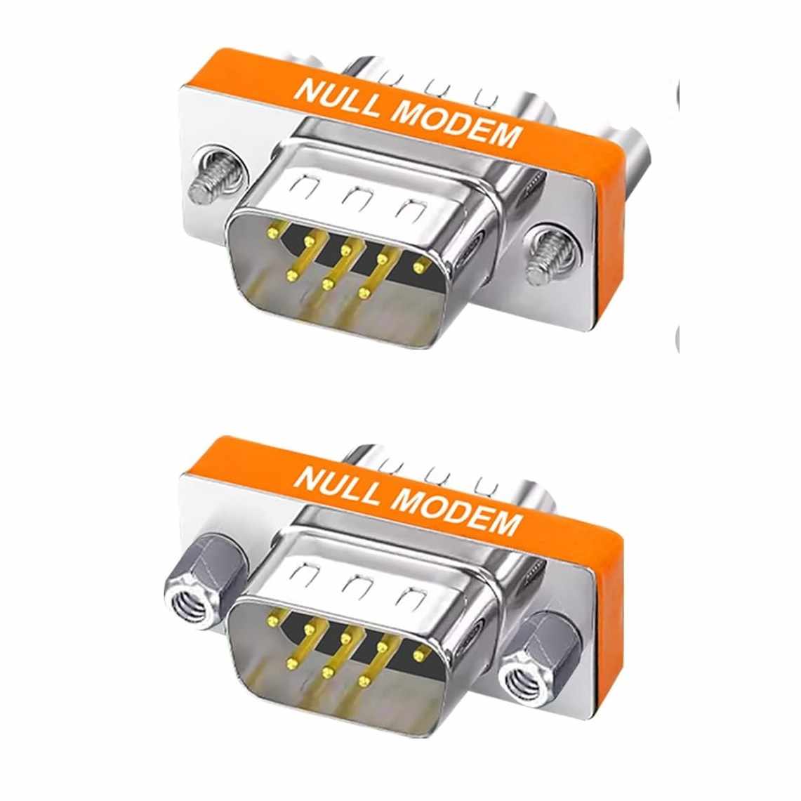 Adaptador Null-Modem DB9 macho-macho