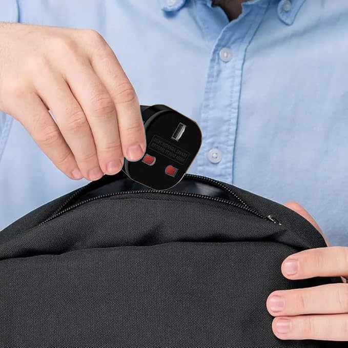 Adaptador de Enchufe de UK a Enchufe Europeo Negro - imagen 3