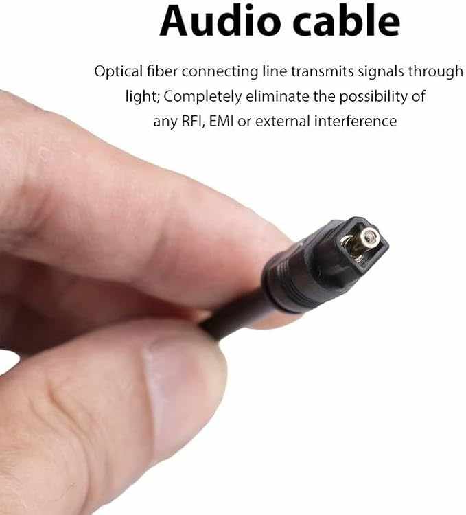 Cable audio digital toslink macho 50 cm Negro - imagen 6
