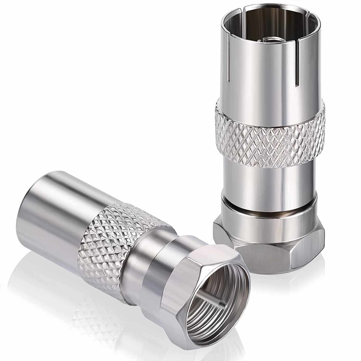 Adaptador coaxial hembra a tipo f macho - imagen 1