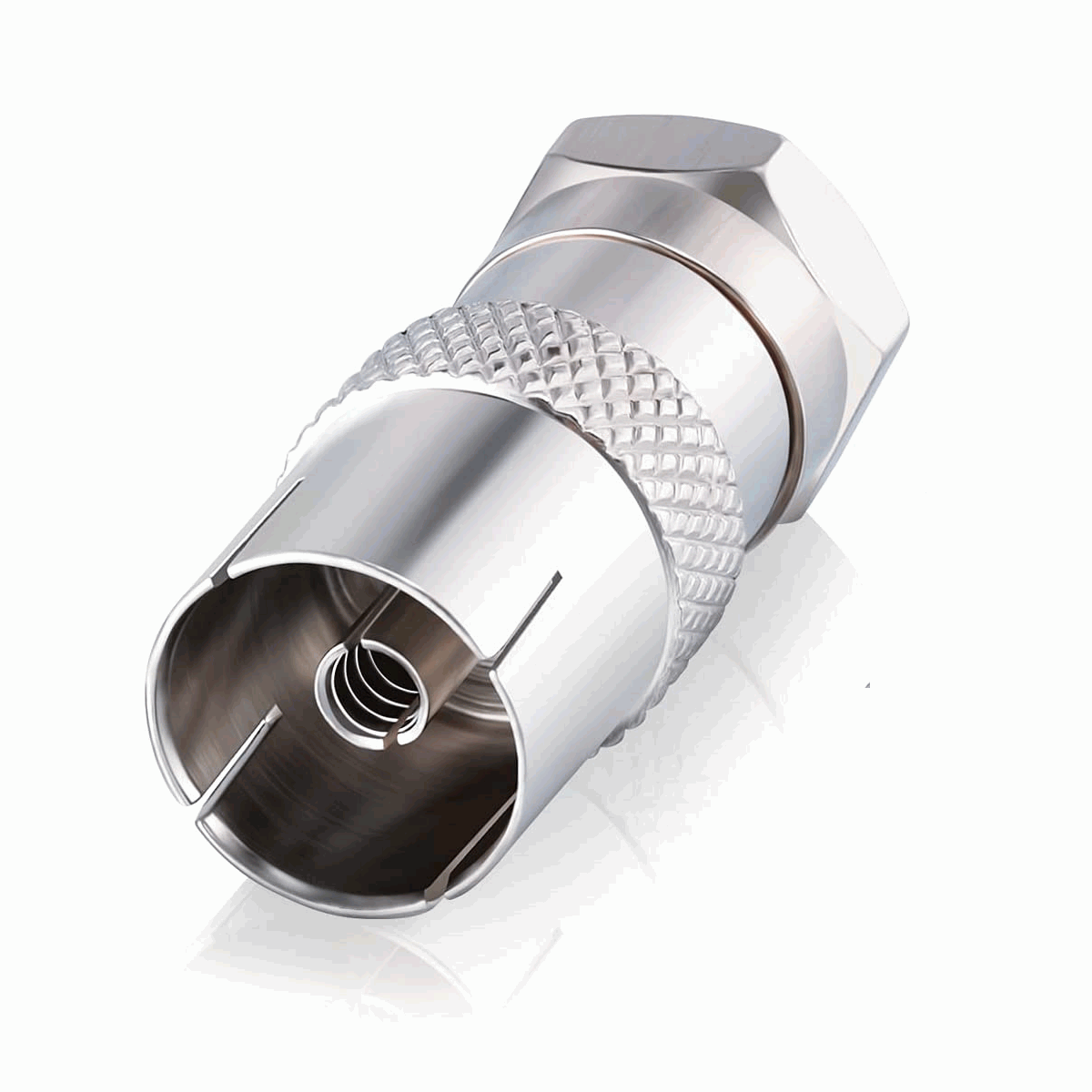 Adaptador coaxial hembra a tipo f macho - imagen 4