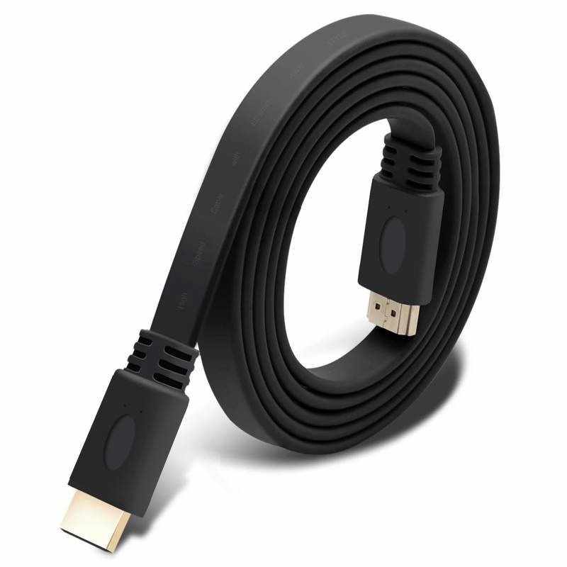 Cable Hdmi plano macho 30 cm negro - imagen 1