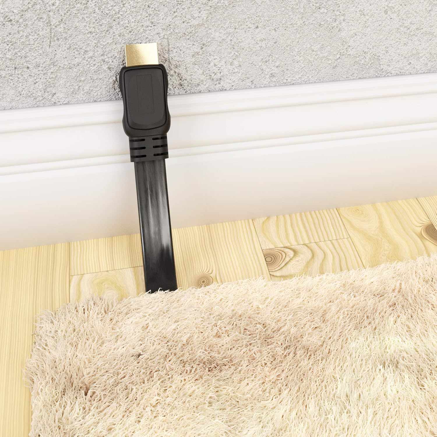 Cable Hdmi plano macho 30 cm negro - imagen 6