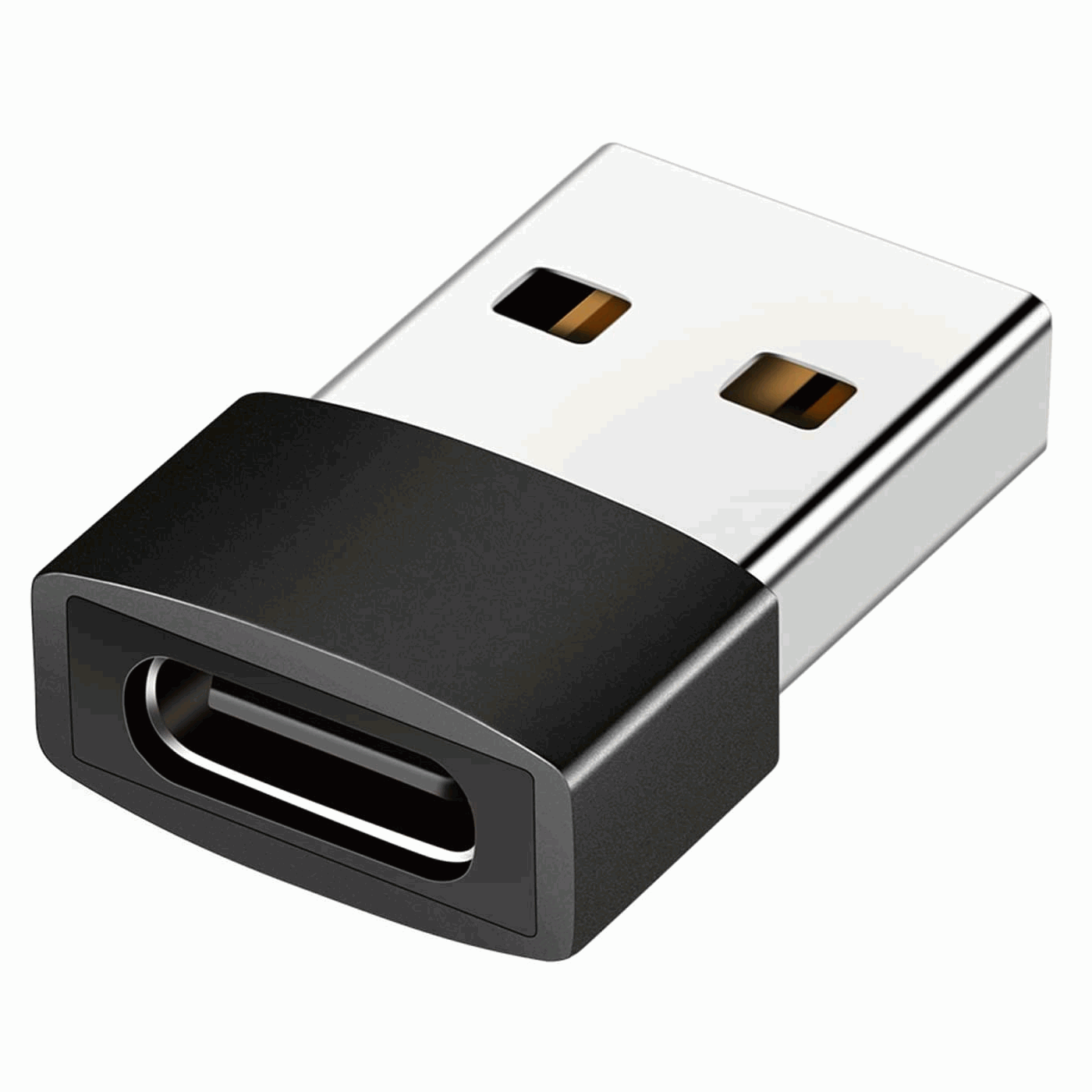 Adaptador USB C Hembra a USB Macho Negro - imagen 1