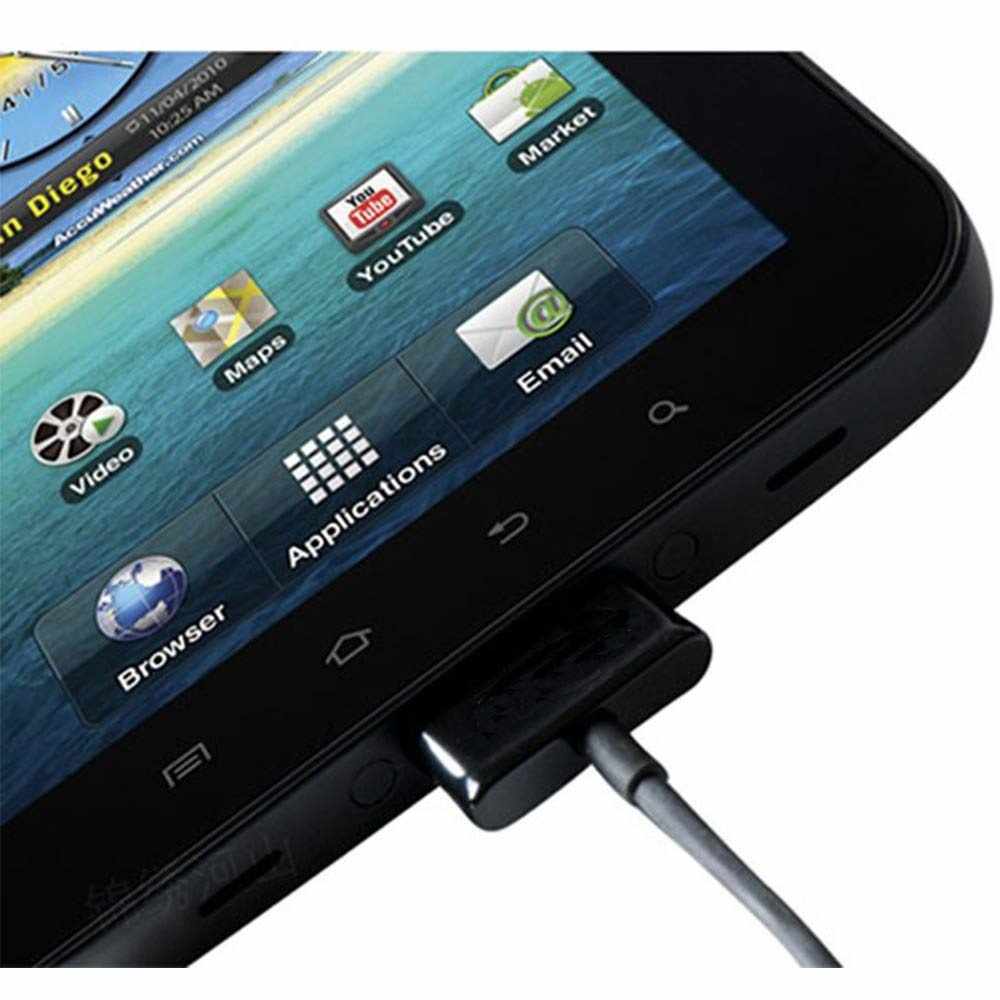 Cable USB Carga para Samsung Galaxy TAB 2 1 Metro Negro - imagen 4
