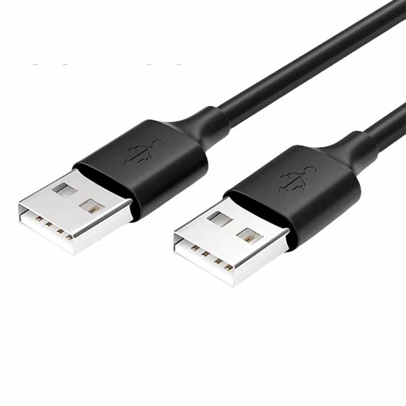 Cable USB 2.0 tipo A macho - macho 1 Metro Negro - imagen 1