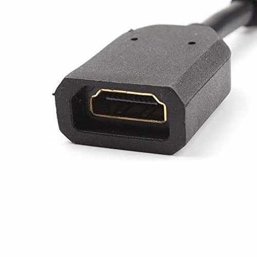 Cable extension HDMI macho a hembra 10 cm Negro - imagen 4