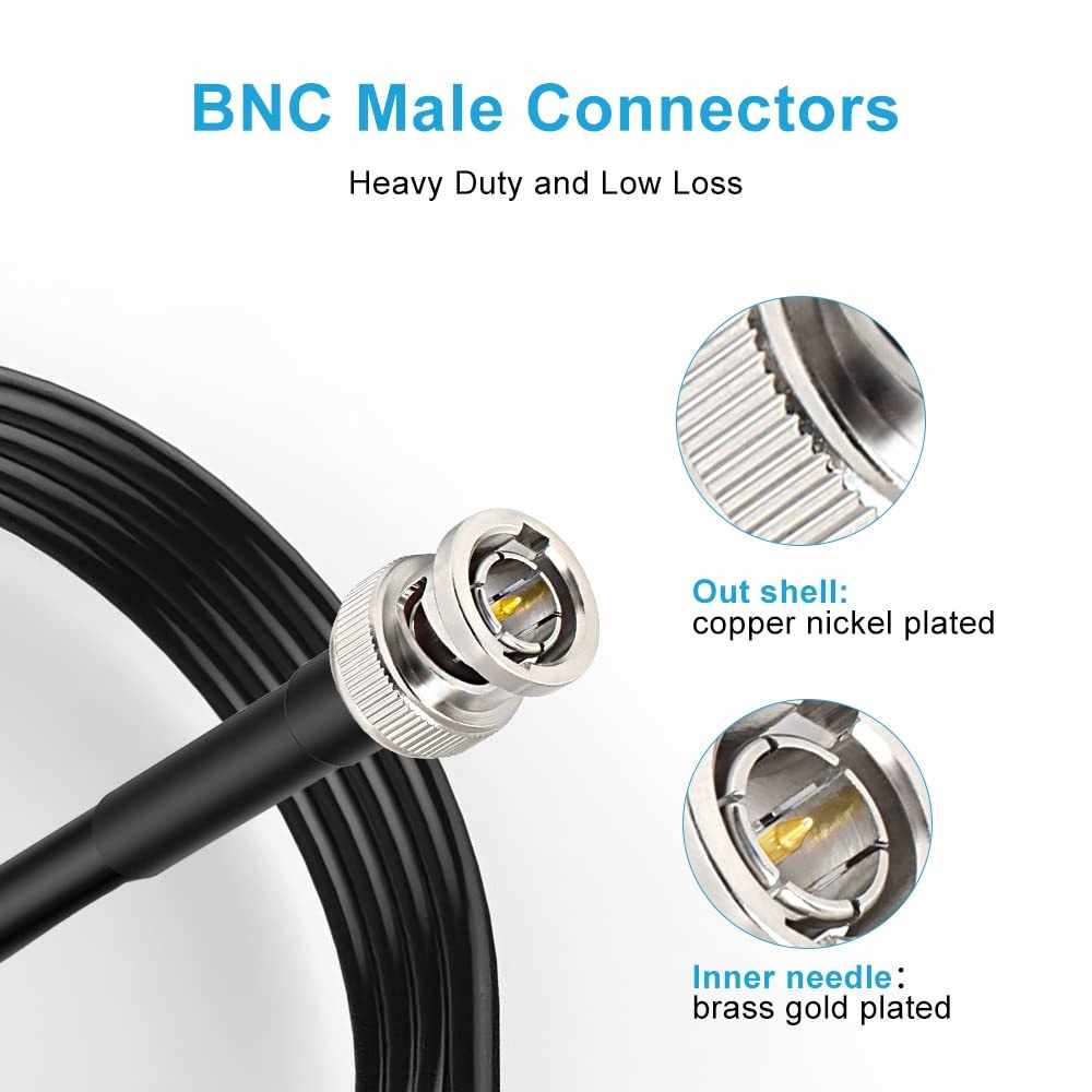 Cable BNC macho RG 59 2 Metros Negro - imagen 6