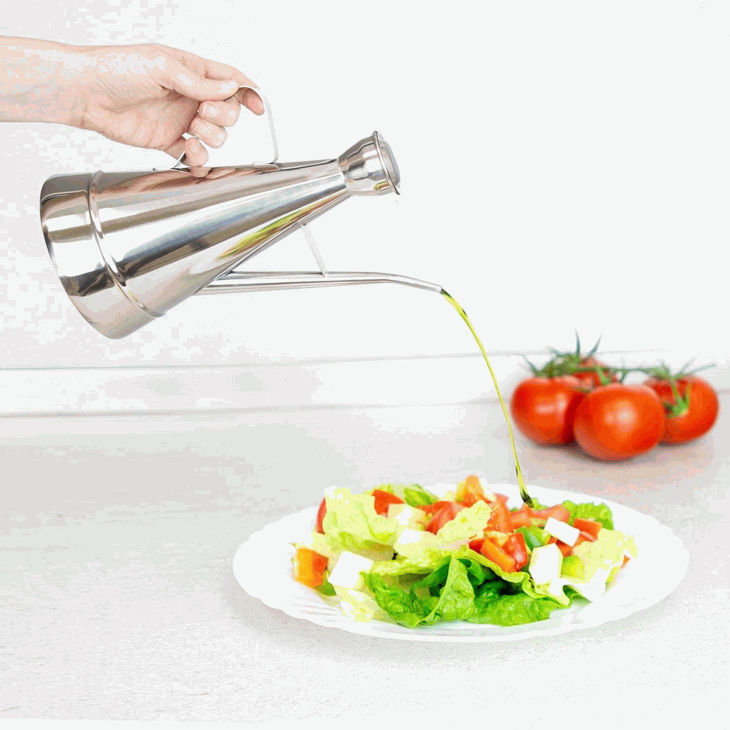 Aceitera de acero inoxidable 500 ml - imagen 3