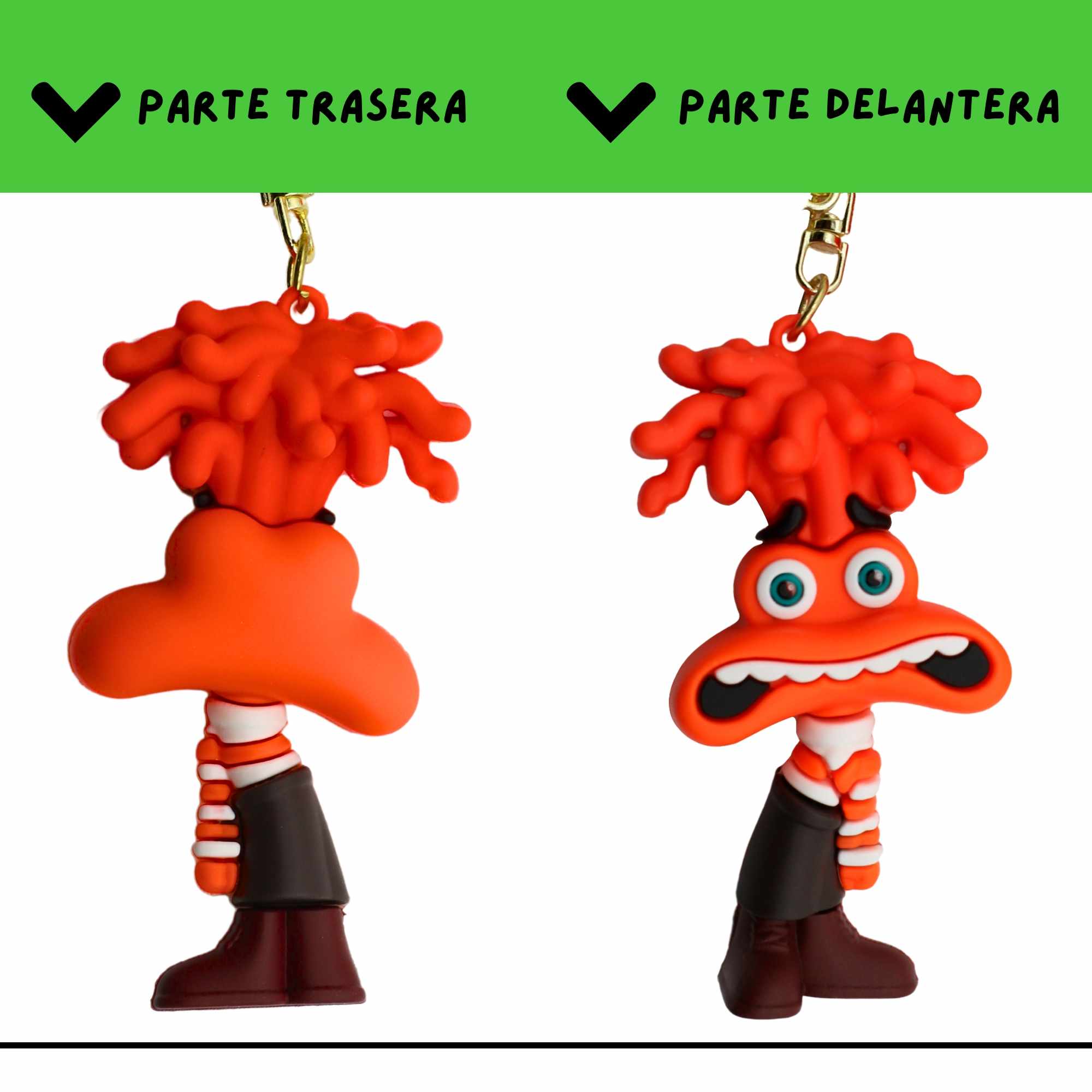 Llavero Inside Out personaje ansiedad silicona - imagen 4