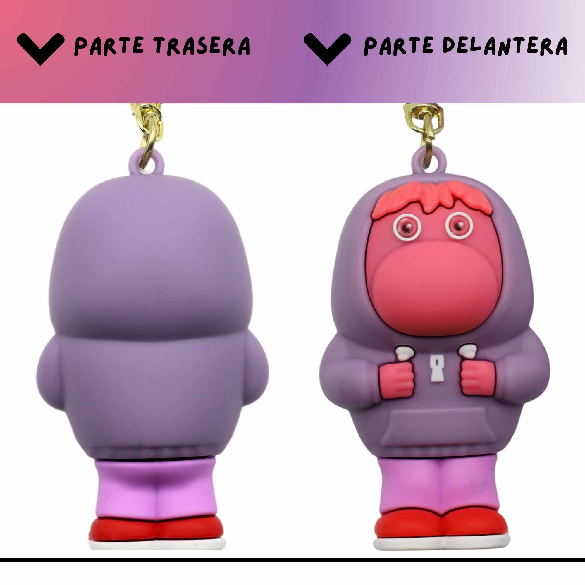 Llavero Inside Out personaje verguenza silicona - imagen 3