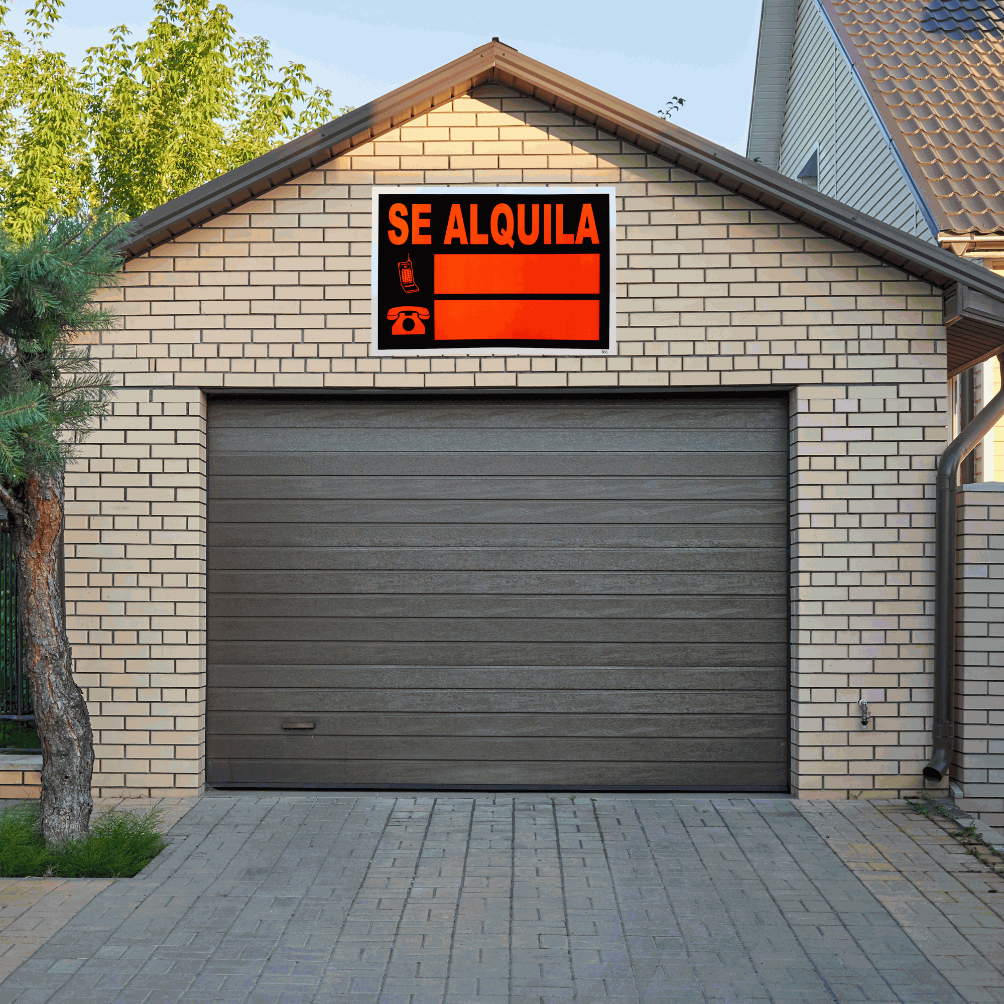 Cartel se alquila 73x50 cm - imagen 2
