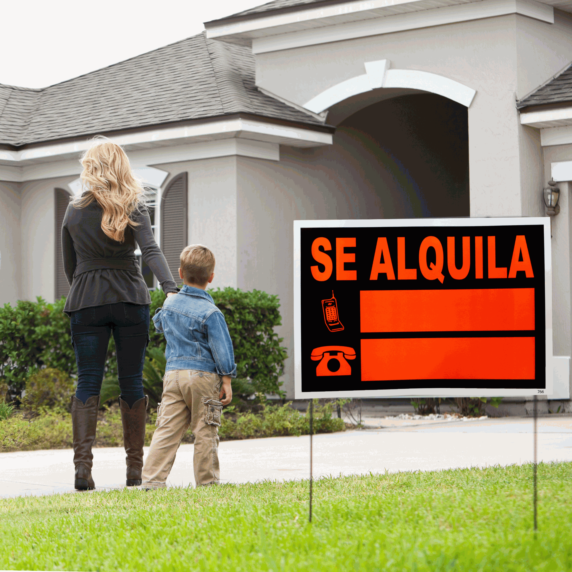 Cartel se alquila 73x50 cm - imagen 4